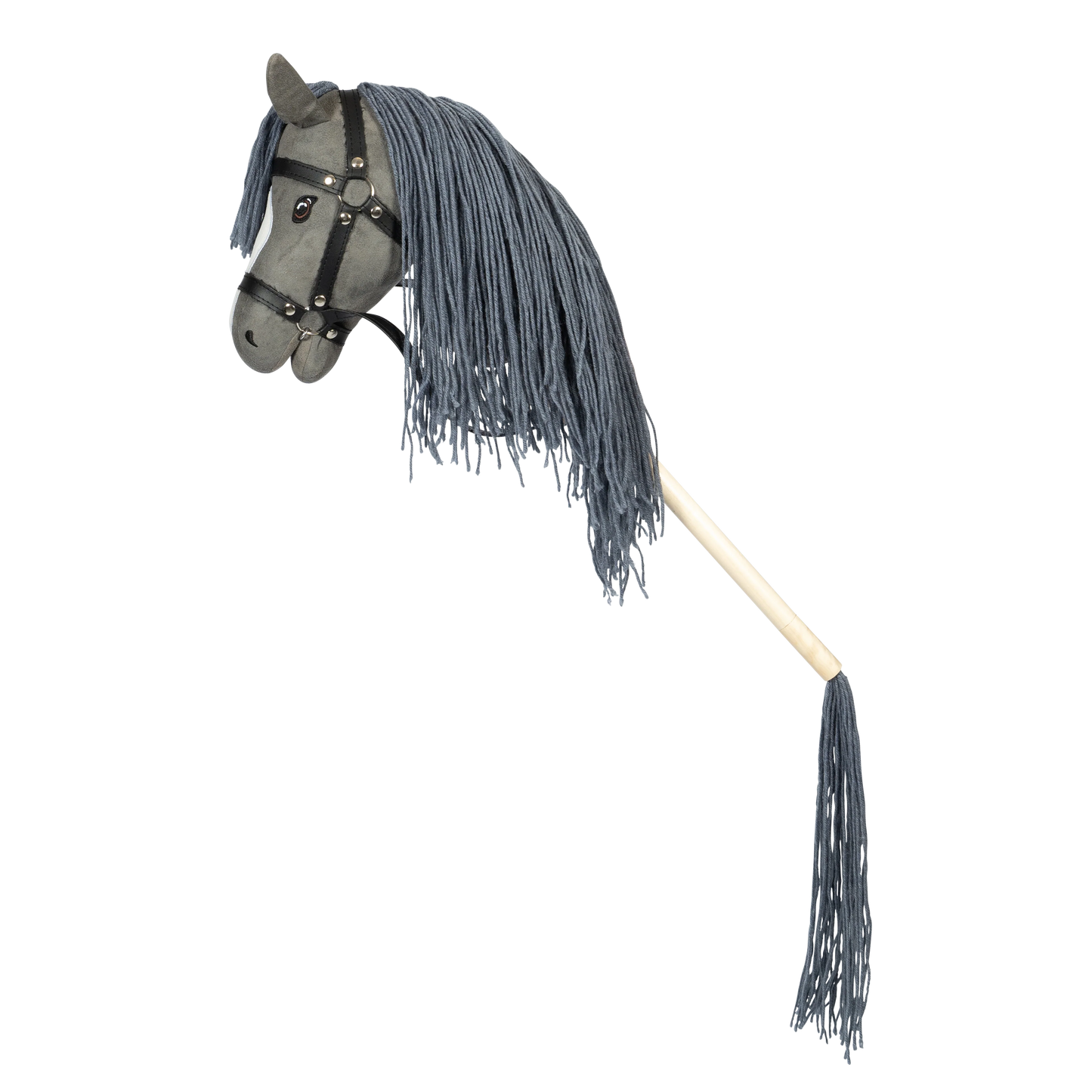 byAstrup Hobby Horse - Grau mit abnehmbarem Schweif (M/L)