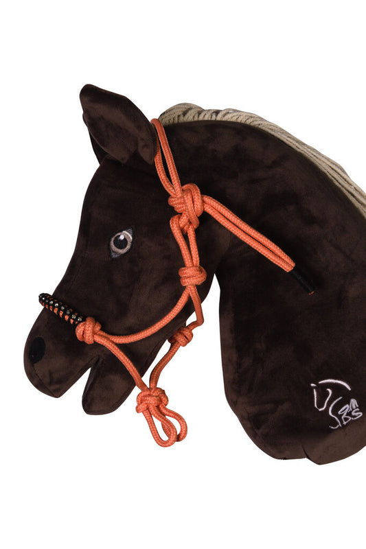 Hobby Horse mit orangen Knotenhalfter