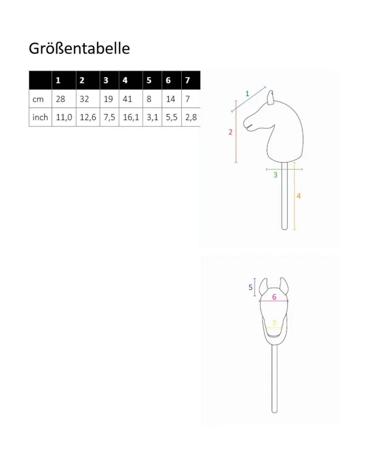 maßtabelle hkm hobby horse L