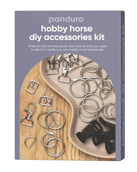 hobby horsing schnallen set abgebildet in der Verpackung