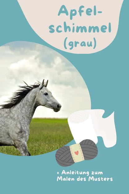 DIY Hobby Horse Farbe Grau