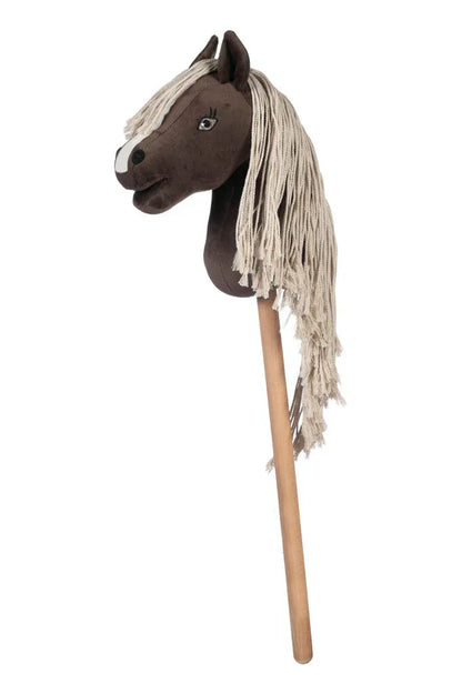 Kleines Turnier Hobby Horse mit langer heller Mähne und Blesse