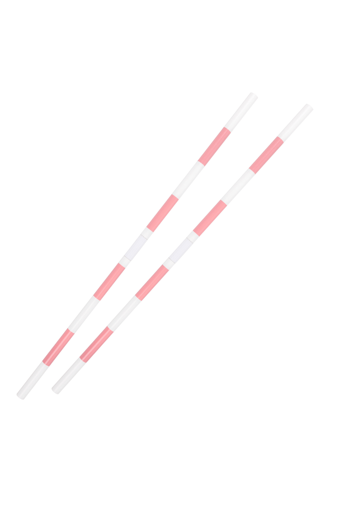 Hobby horsing Stangen in rosa und weiß