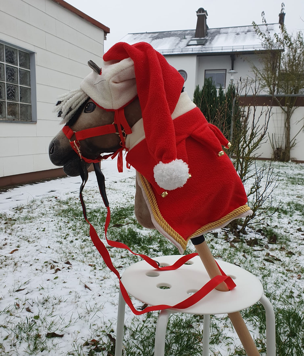 Panduro Weihnachtsset angezogen im Schnee