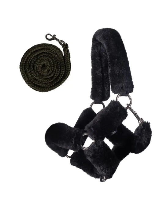 hkm hobby horse halfter mit fell inklusive führstrick