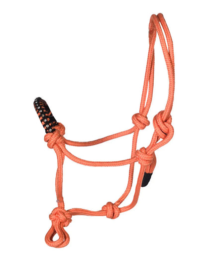 HKM Hobby Horse Knotenhalfter mit Strasssteinen in orange kaufen