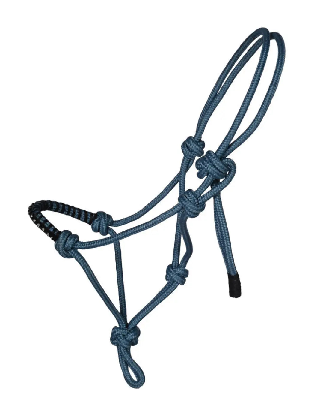 HKM Hobby Horse Seilhalfter mit Strasssteinen in türkis kaufen