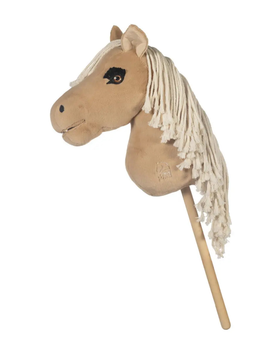 HKM Steckenpferd mit goldenem Fell und langer Mähne im Angebot