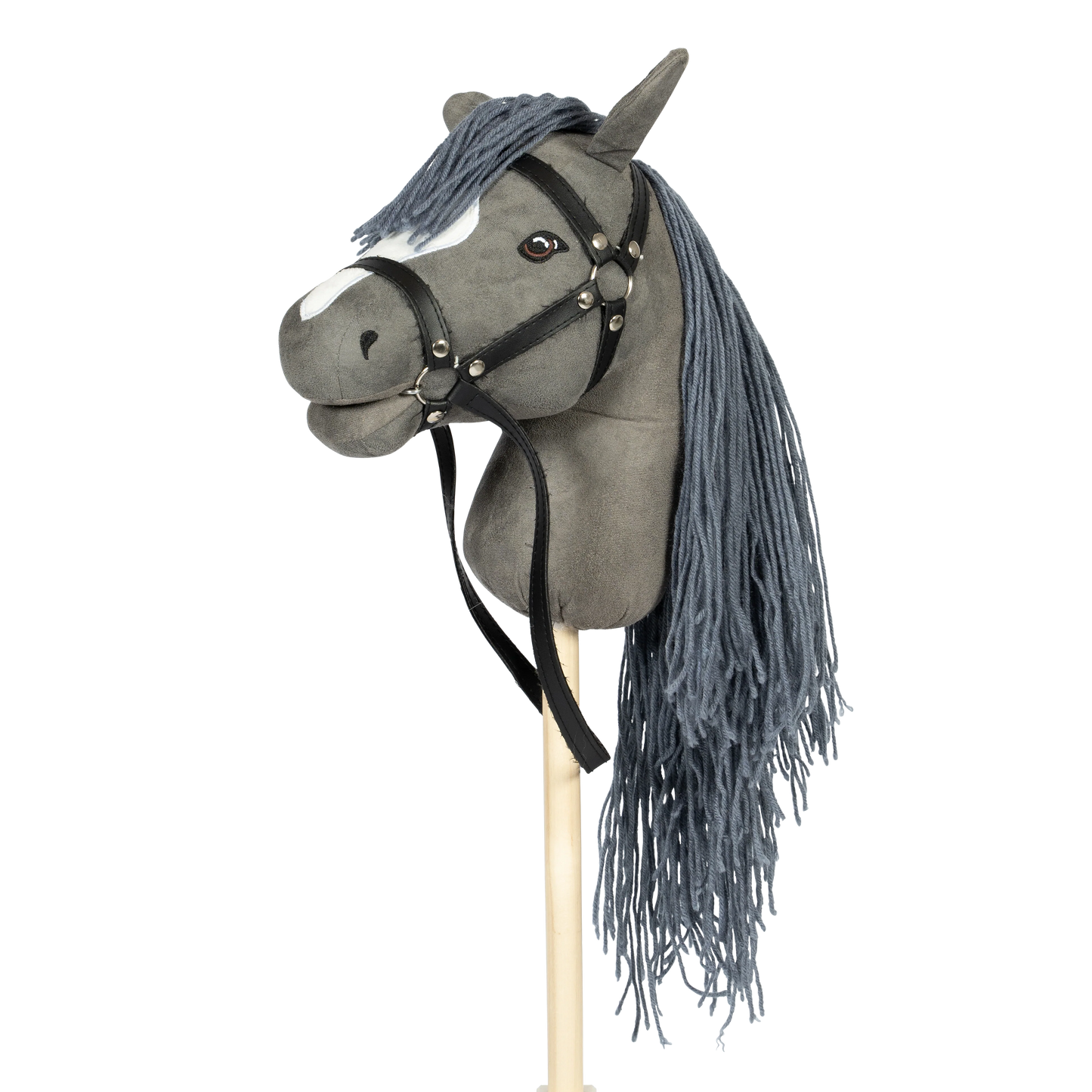 byAstrup Hobby Horse - Grau mit abnehmbarem Schweif (M/L)