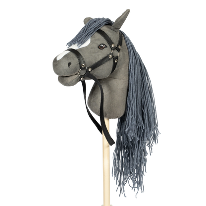 byAstrup Hobby Horse - Grau mit abnehmbarem Schweif - M