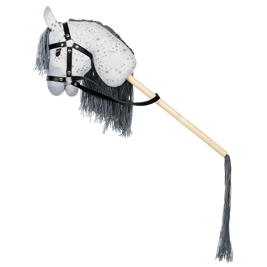 Hobby Horse Apfelschimmel mit Trense und Schweif
