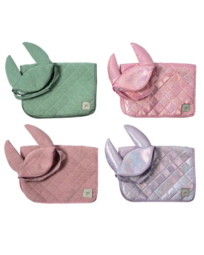 Farbauswahl Hobby Horsing Set Fliegenhaube und Decke By Astrup: grün cord, rose cord, lila glitzer, rosa glitzer