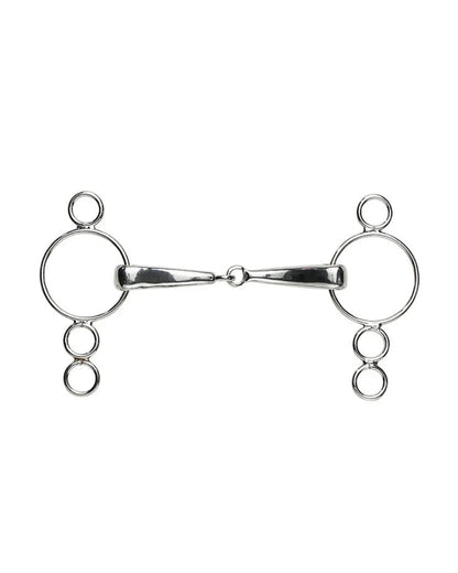 Kandare für Hobby Horsing - Pessoa Bit mit 4 Ringen je Seite für Hobby Horsing Turniere und zum Selbstgestalten von Hobby Horse Trensen