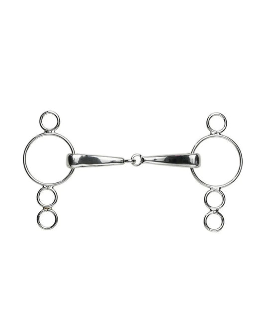 Kandare für Hobby Horsing - Pessoa Bit mit 4 Ringen je Seite für Hobby Horsing Turniere und zum Selbstgestalten von Hobby Horse Trensen