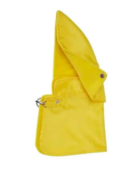 Hobby Horse Regenschutz mit Kapuze Gelb | Panduro Regendecke für Steckenpferd