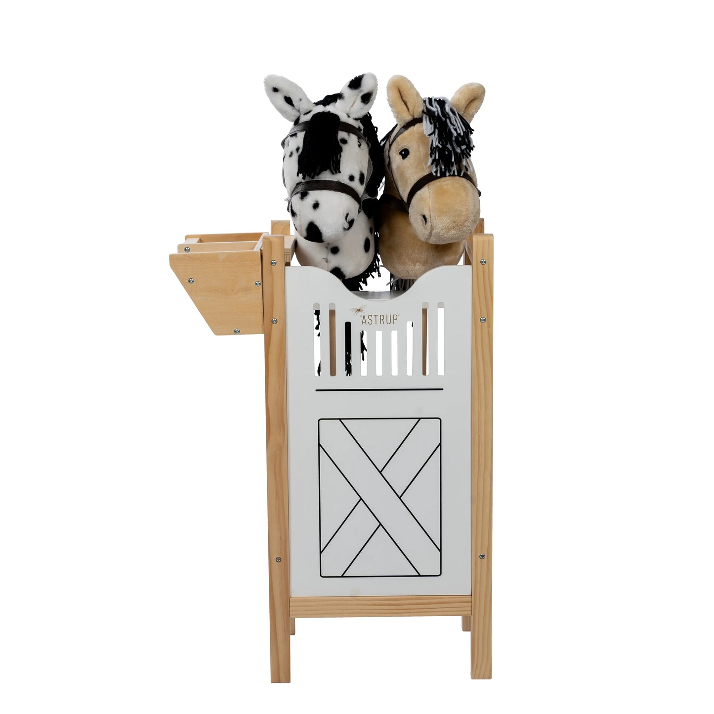 ByAstrup Hobby horse Stall für 2 Hobby Horses: Das perfekte Ordnungssystem im Kinderzimmer für zwei Hobby Horses samt Zubehör wie Trensen und Halfter.