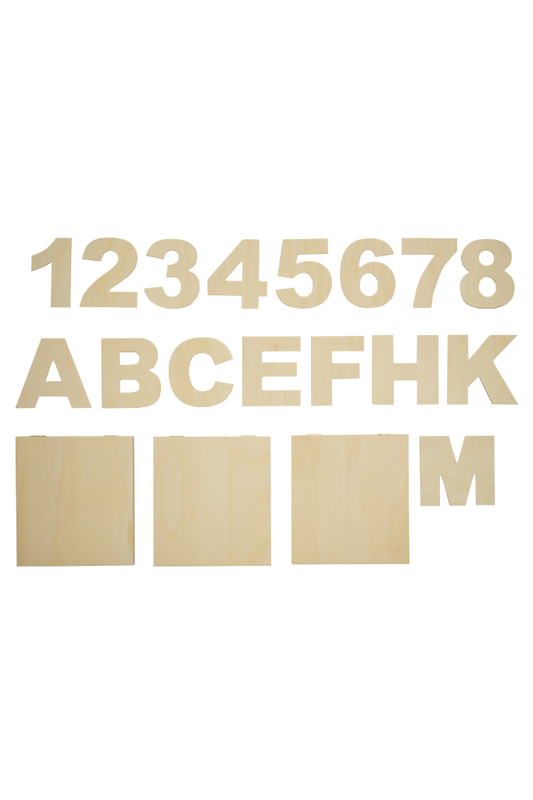 Buchstaben und Zahlen für Hobby Horsing Parcours