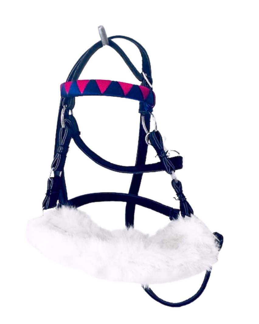 Panduro Hobby Horse Trense mit abnehmbarem Gebiss für kleine Hobby Horses | Schwarz