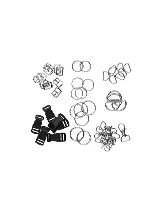 hobby horsing schnallen set - 9 verschiedene Schnallentypen abgebildet