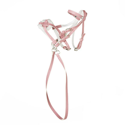 Mexikanisches Reithalfter für Hobby Horsing in rosa